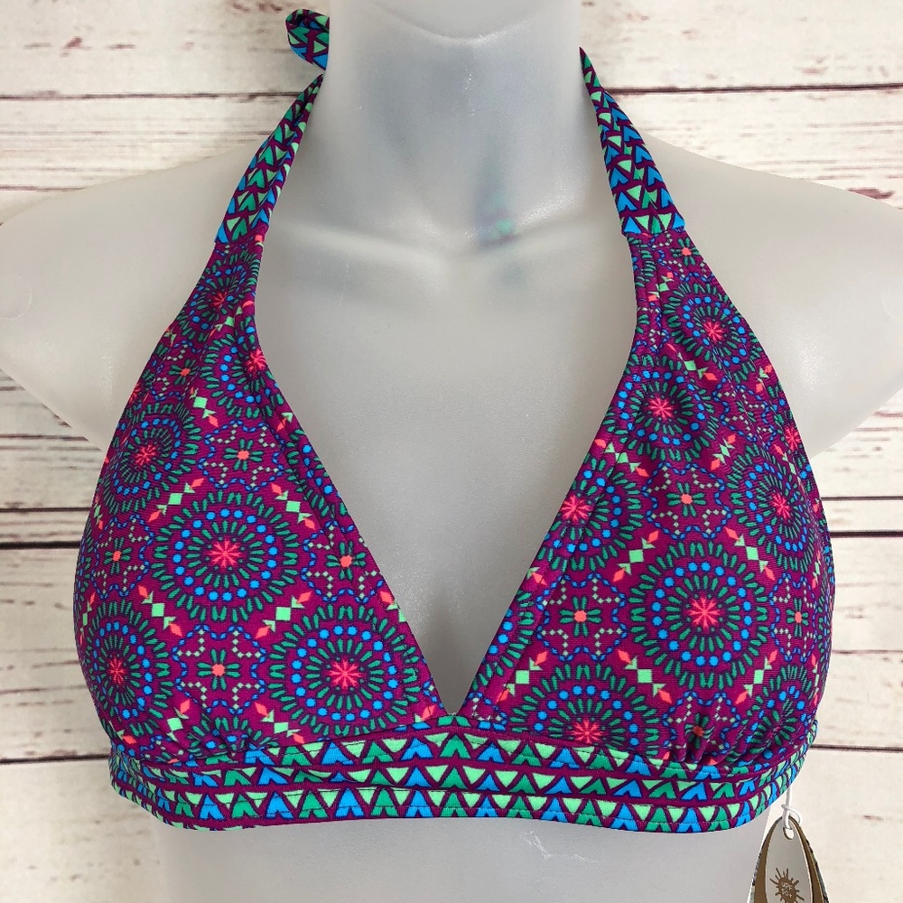 prAna Lahari Sundial Halter Bikini Top Small
